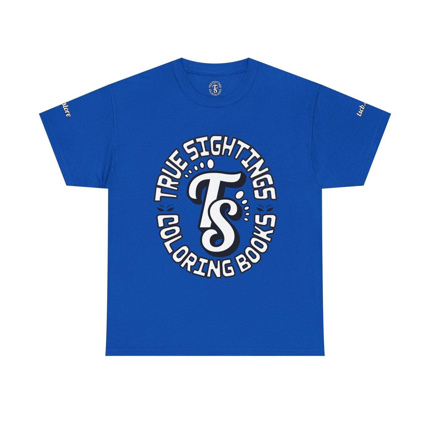 True Sightings Unisex Heavy Cotton Tee - Bigfoot Coloring Book Design