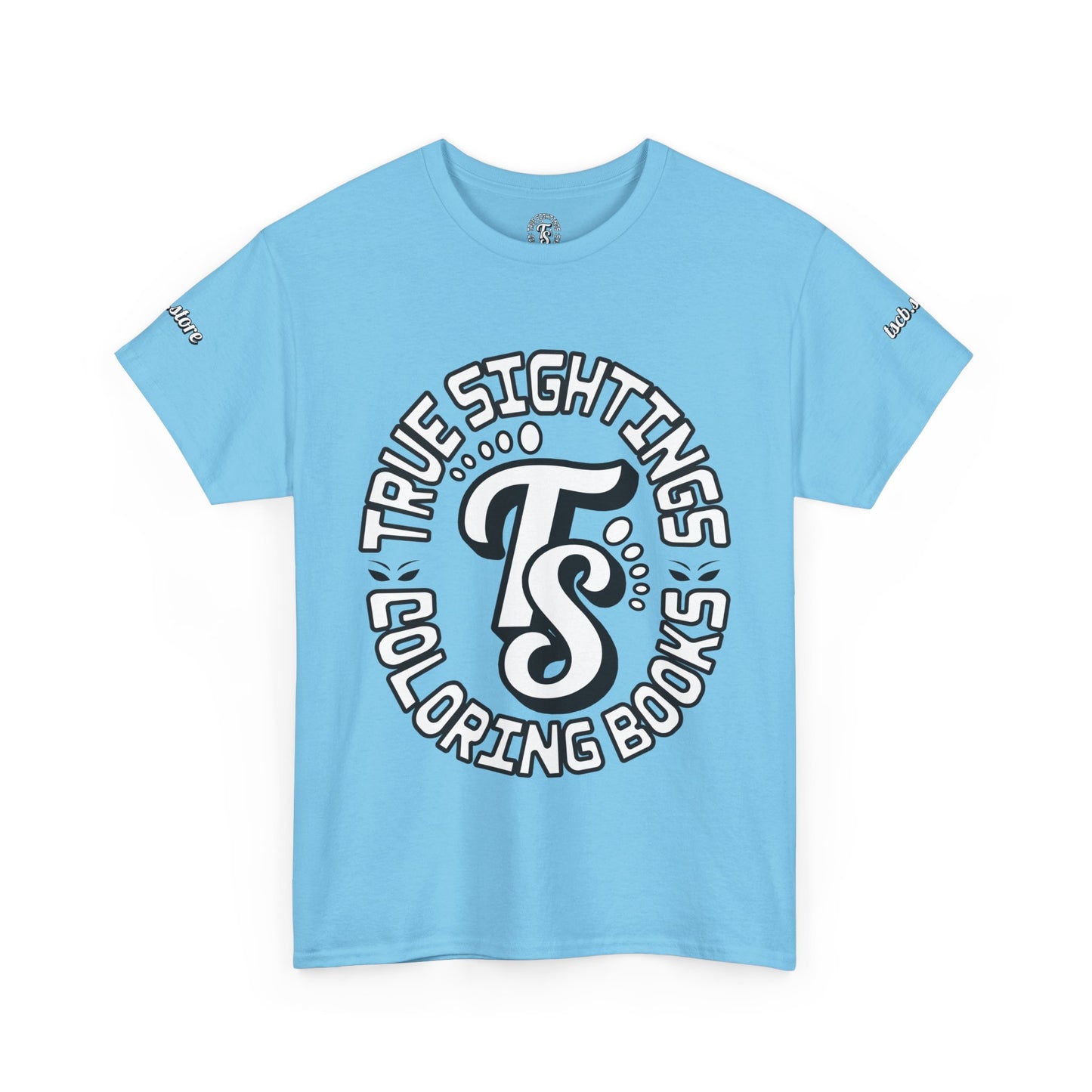 True Sightings Unisex Heavy Cotton Tee - Bigfoot Coloring Book Design
