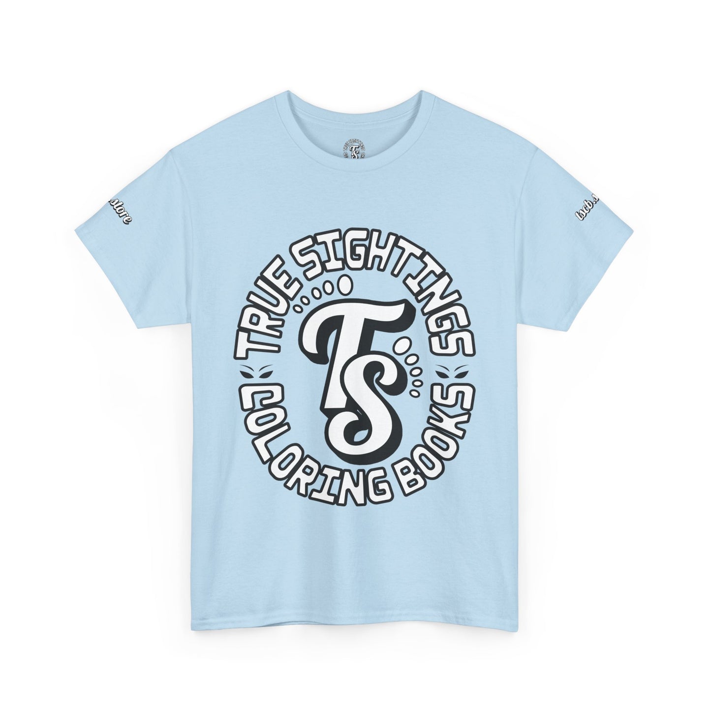 True Sightings Unisex Heavy Cotton Tee - Bigfoot Coloring Book Design