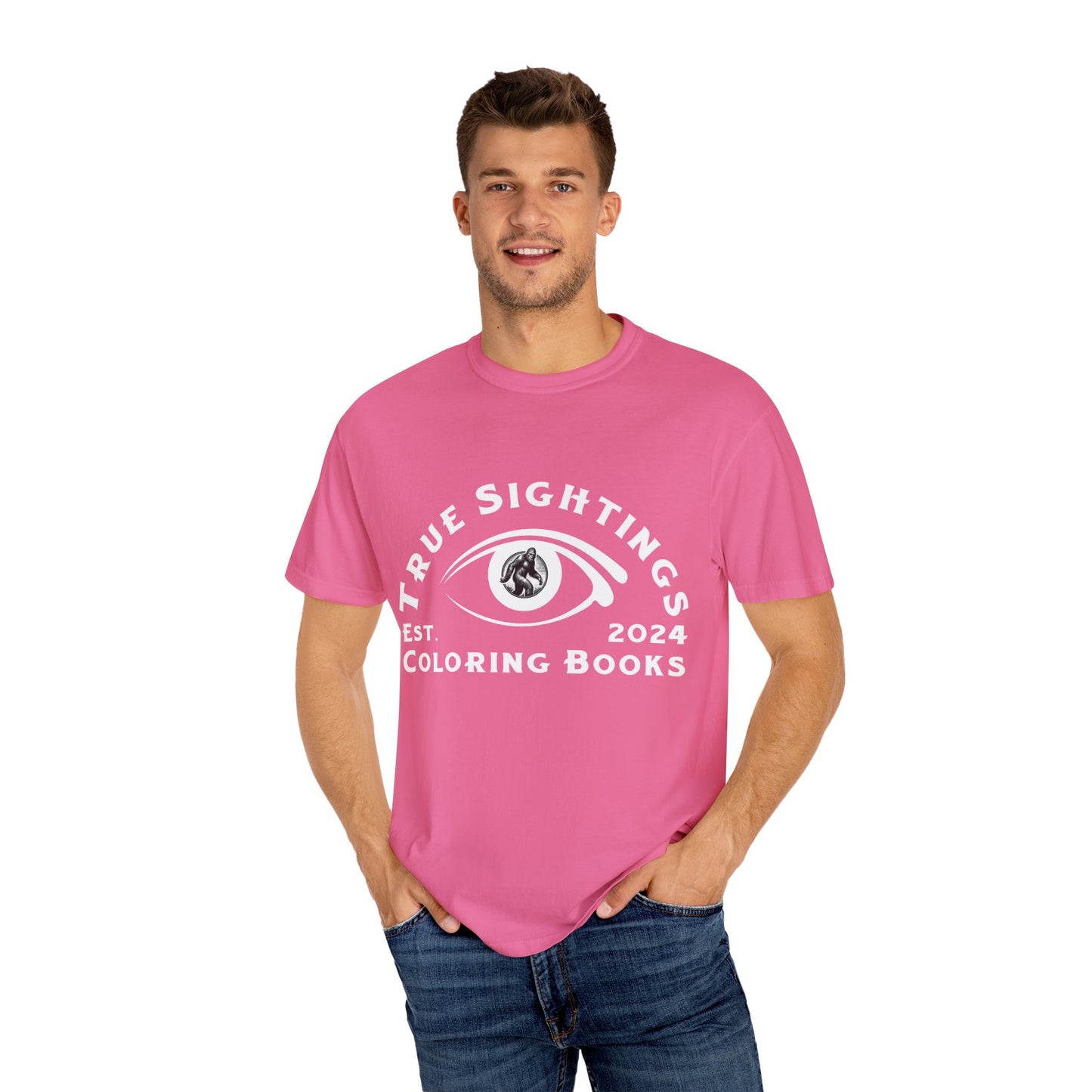 True Sightings Unisex Garment-Dyed T-Shirt – Bigfoot Coloring Books 2024