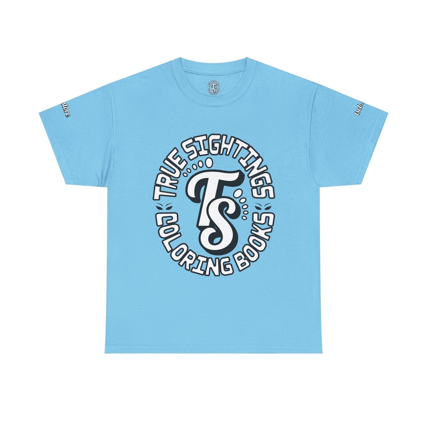 True Sightings Unisex Heavy Cotton Tee - Bigfoot Coloring Book Design