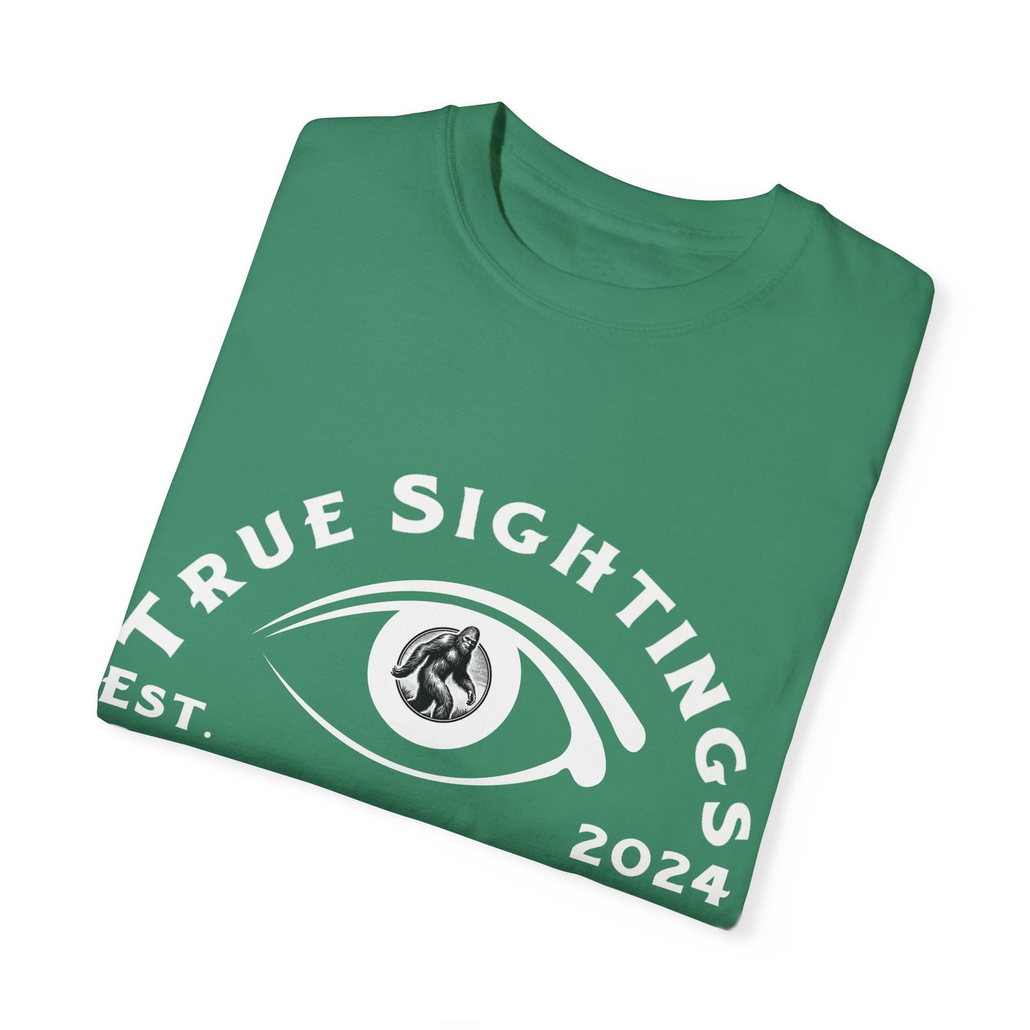 True Sightings Unisex Garment-Dyed T-Shirt – Bigfoot Coloring Books 2024