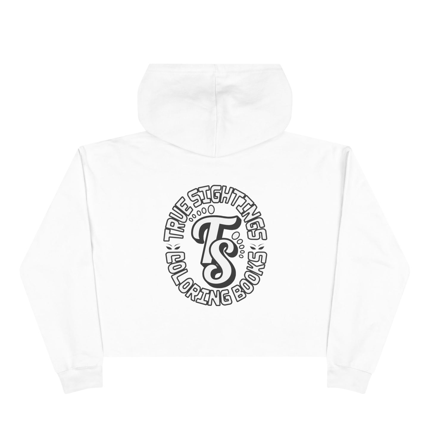 True Sightings Crop Hoodie – Fun & Quirky Sweatshirt for Coloring Book Lovers