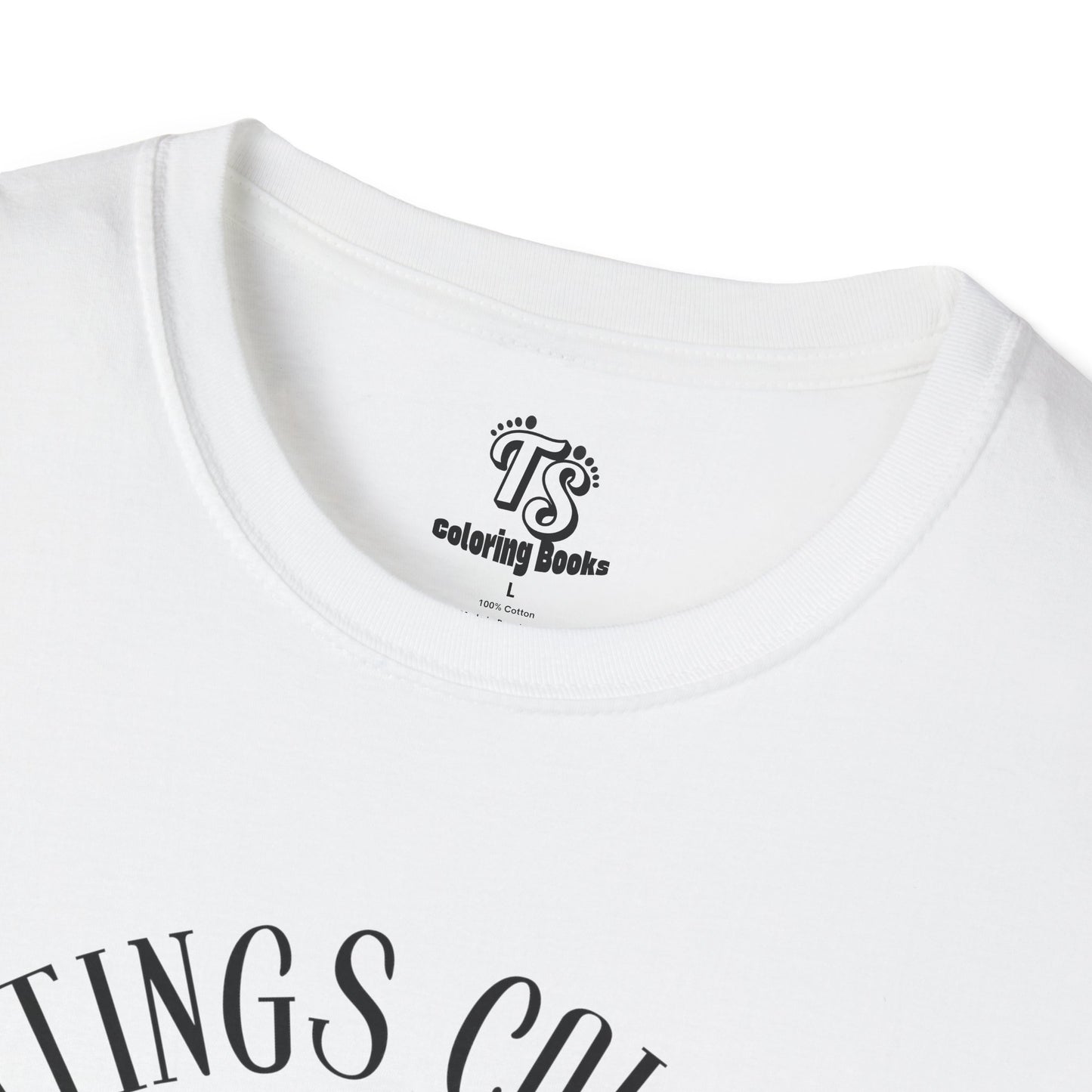 Michigan Dogman Unisex Softstyle T-Shirt - True Sightings Coloring Book Design