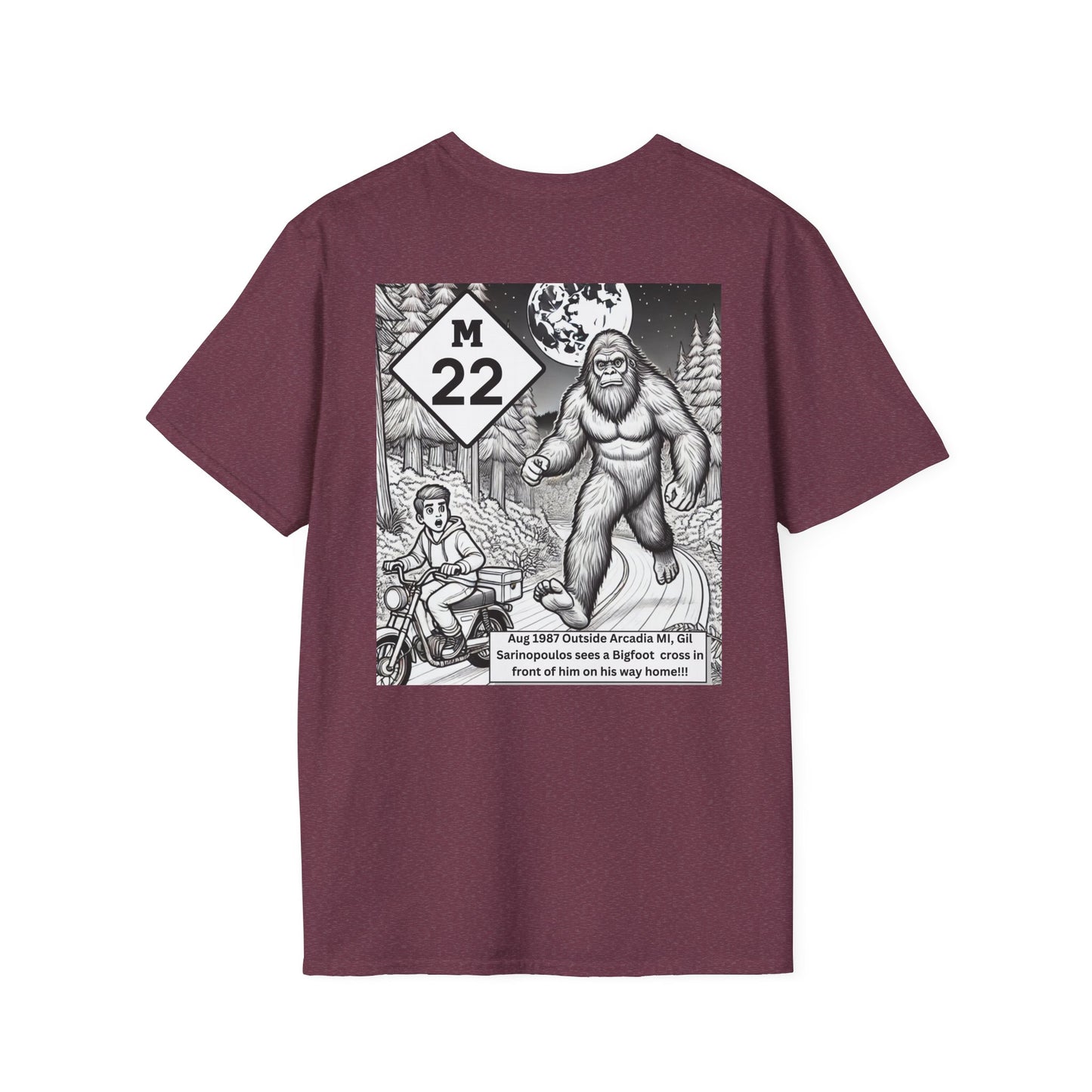 True Sightings Bigfoot Unisex T-Shirt - Fun and Playful Design for Adventure Lovers