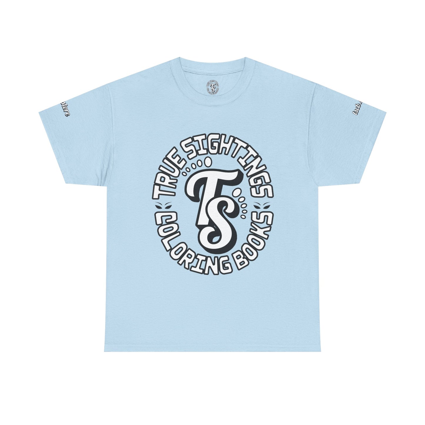 True Sightings Unisex Heavy Cotton Tee - Bigfoot Coloring Book Design