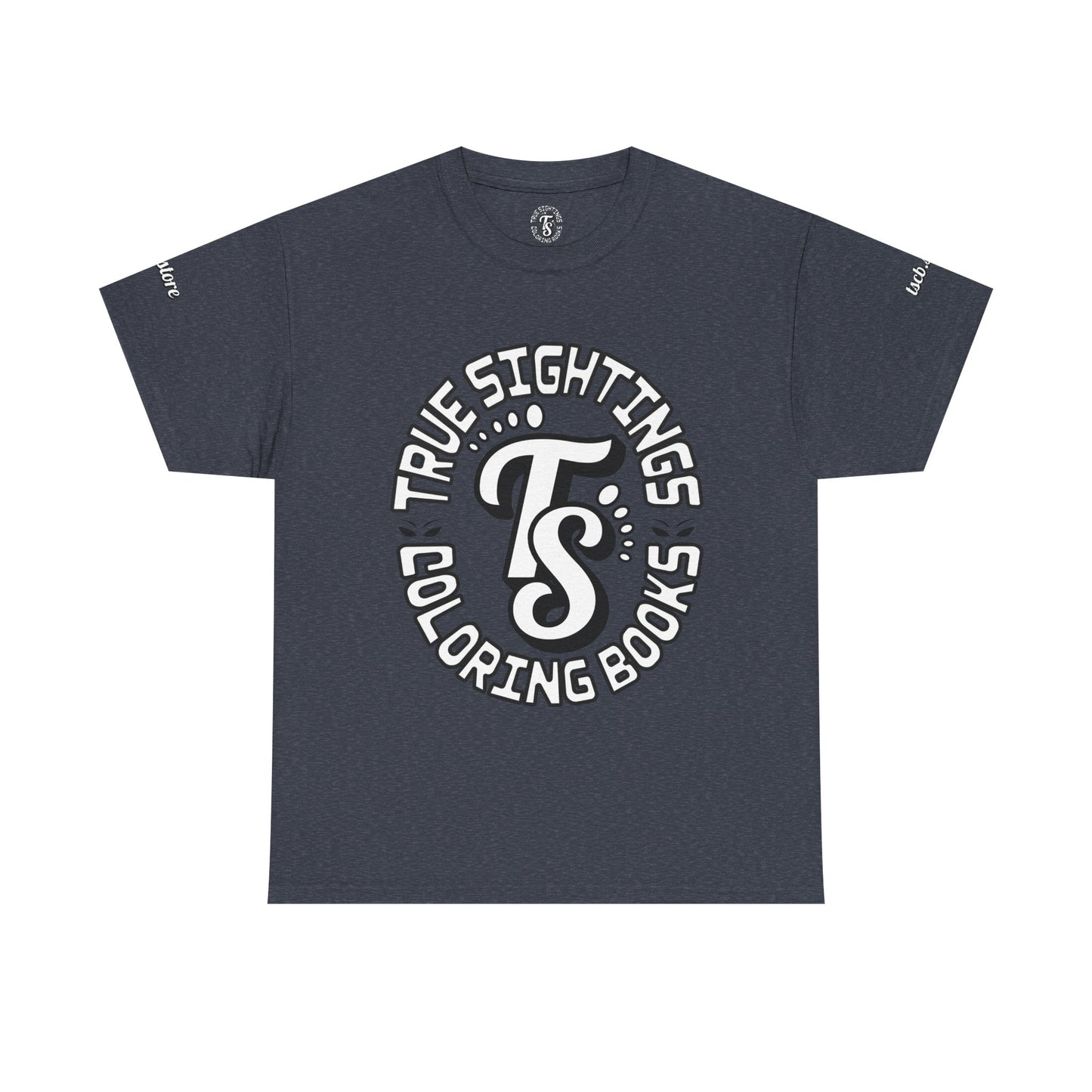 True Sightings Unisex Heavy Cotton Tee - Bigfoot Coloring Book Design