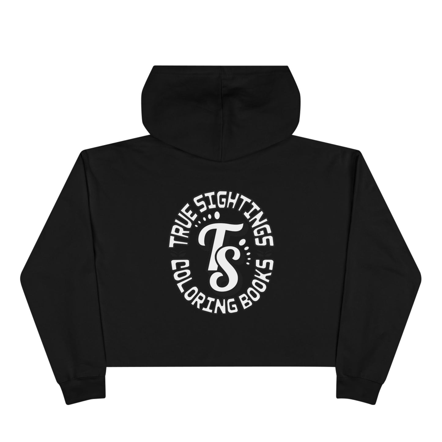 True Sightings Crop Hoodie – Fun & Quirky Sweatshirt for Coloring Book Lovers