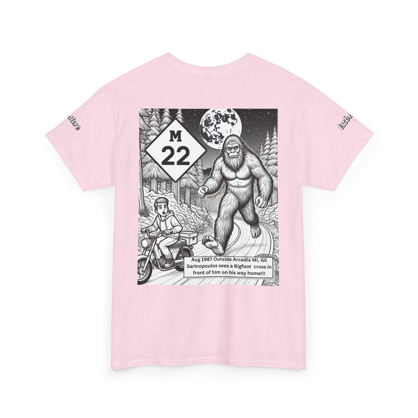 True Sightings Unisex Heavy Cotton Tee - Bigfoot Coloring Book Design