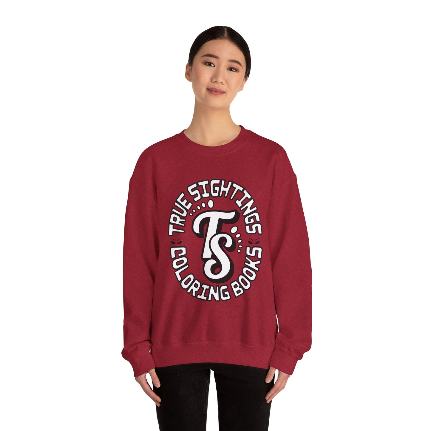 True Sightings Coloring Books Sweatshirt - Unisex Heavy Blend Crewneck