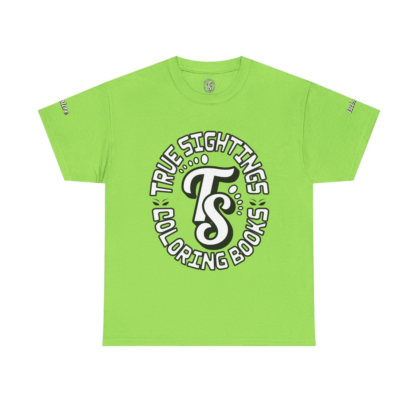 True Sightings Unisex Heavy Cotton Tee - Bigfoot Coloring Book Design