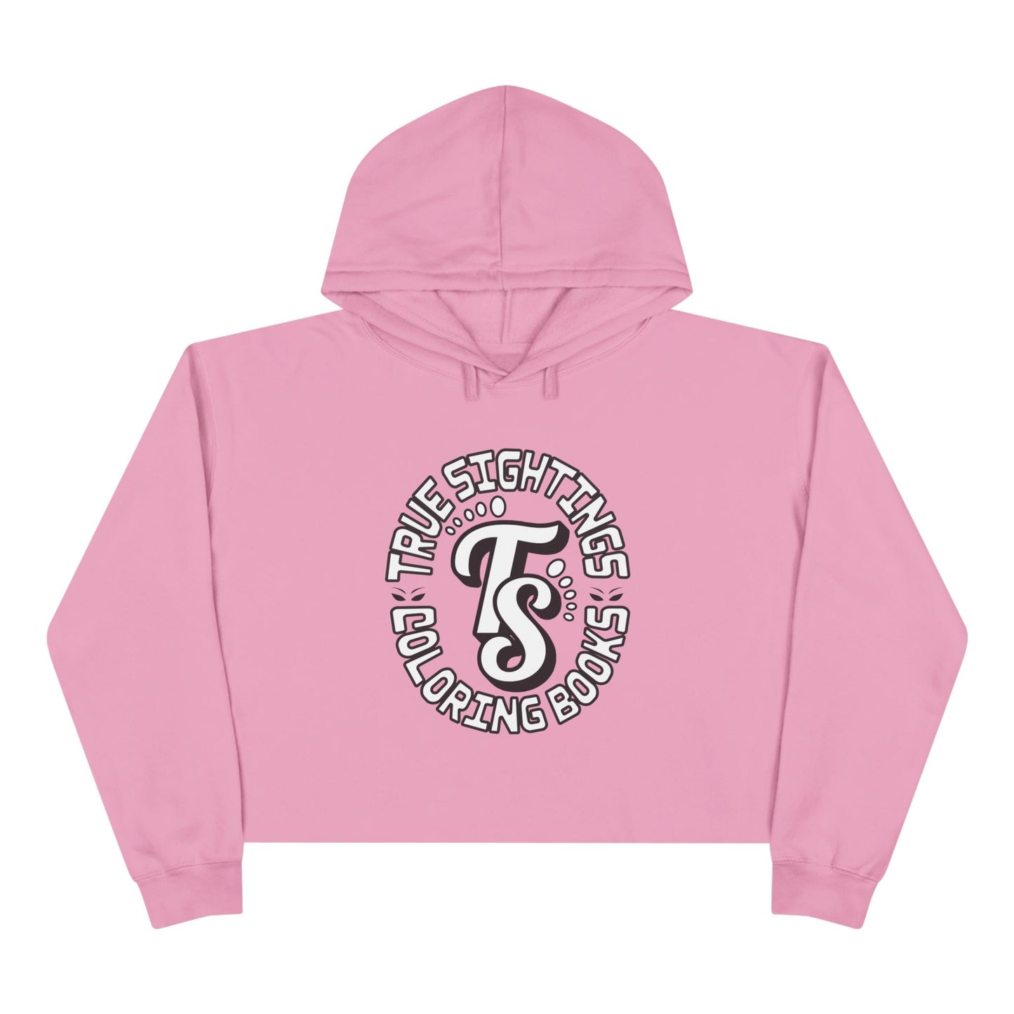 True Sightings Crop Hoodie – Fun & Quirky Sweatshirt for Coloring Book Lovers