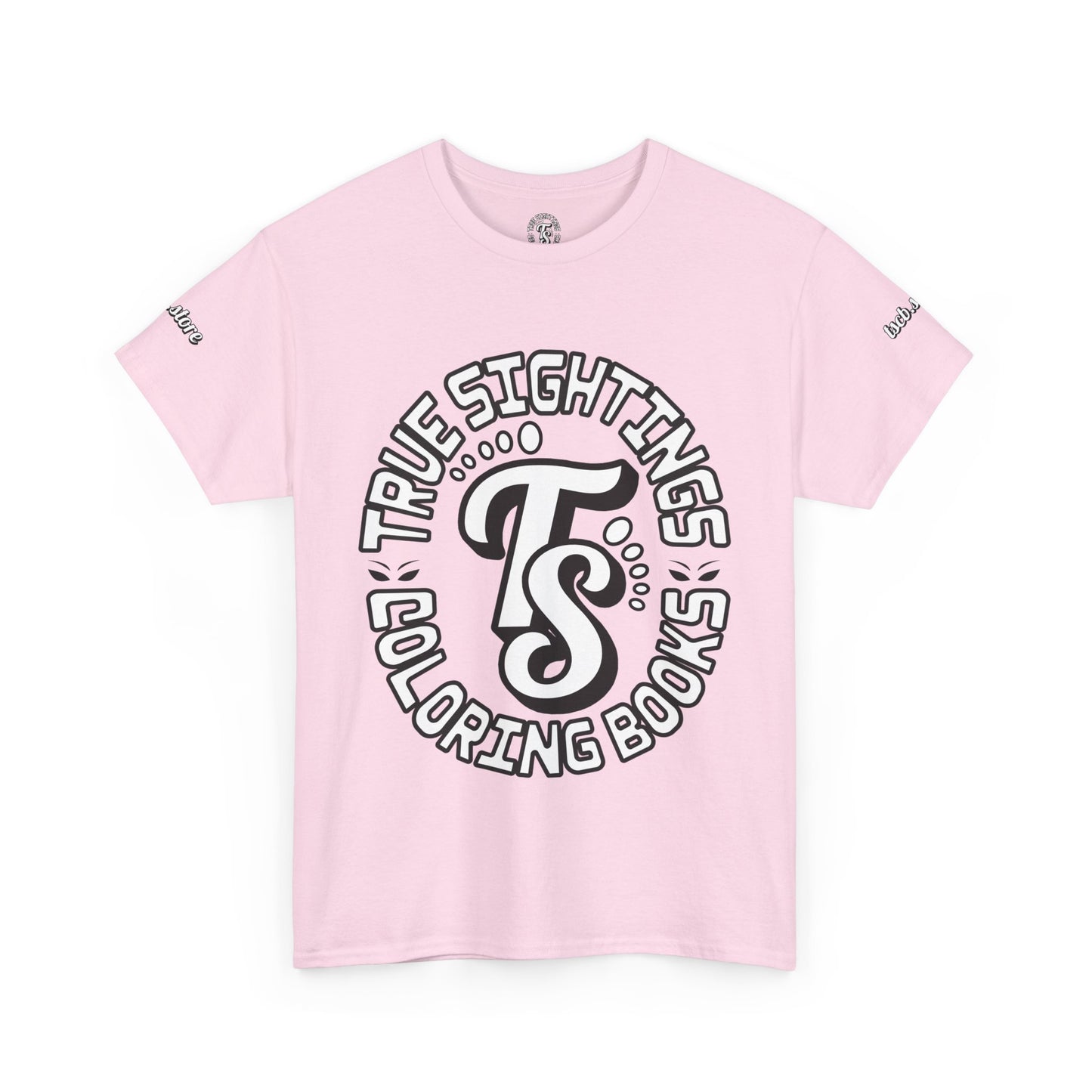 True Sightings Unisex Heavy Cotton Tee - Bigfoot Coloring Book Design