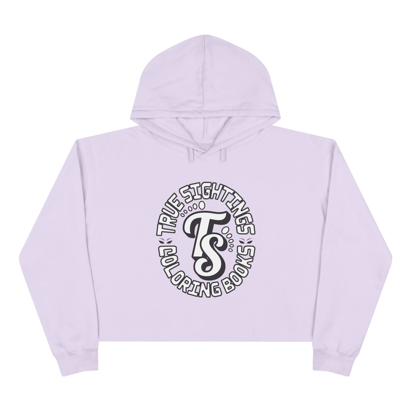 True Sightings Crop Hoodie – Fun & Quirky Sweatshirt for Coloring Book Lovers