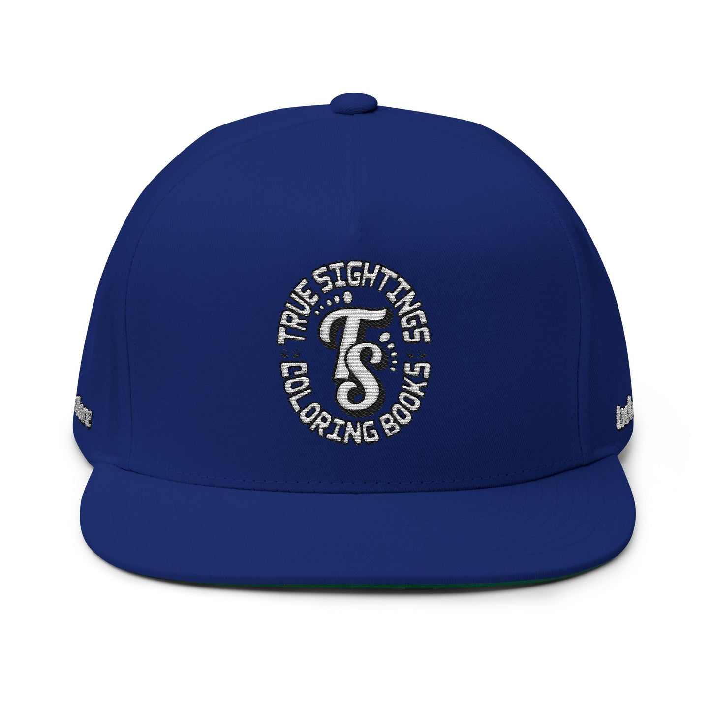 True Sightings Coloring Books Embroidered Flat Bill Cap - Trendy Streetwear Hat for Coloring Book Fans