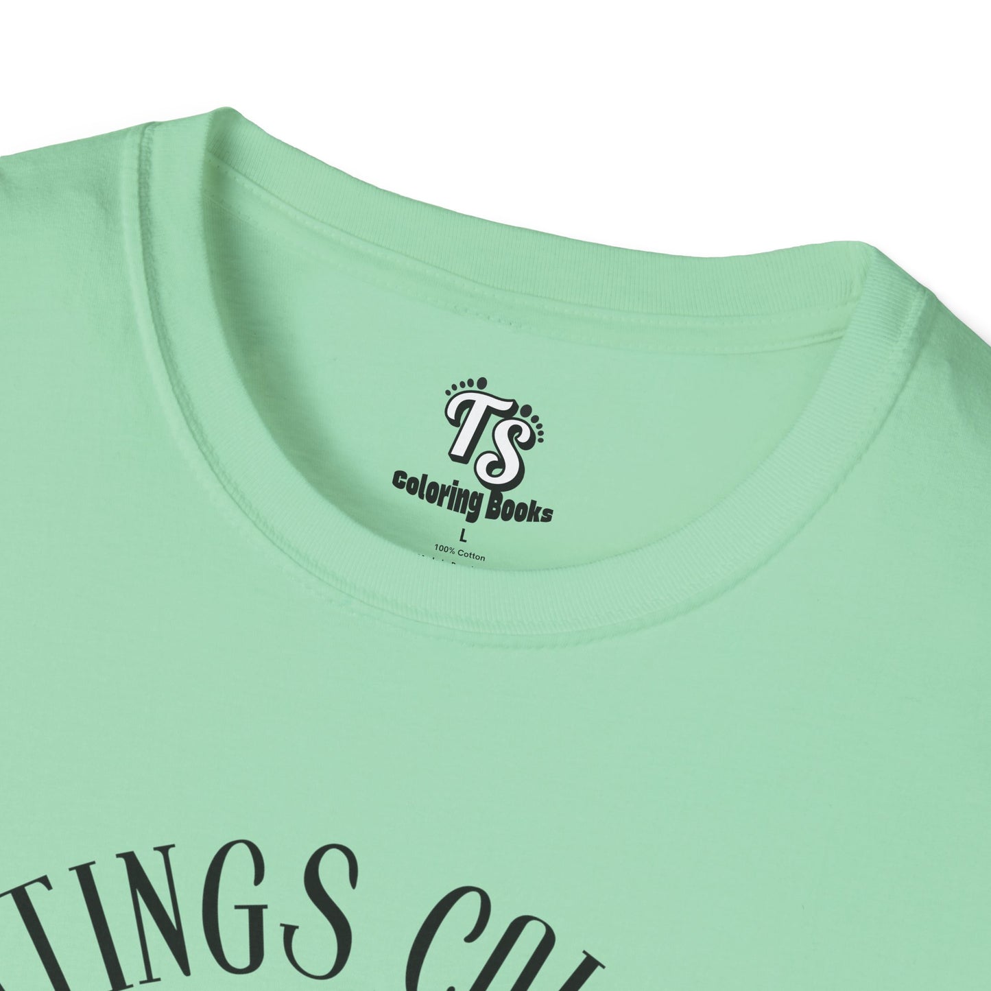 Michigan Dogman Unisex Softstyle T-Shirt - True Sightings Coloring Book Design