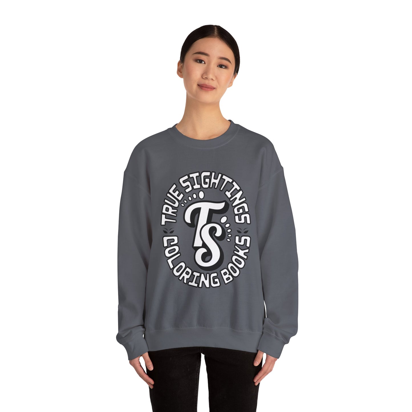 True Sightings Coloring Books Sweatshirt - Unisex Heavy Blend Crewneck