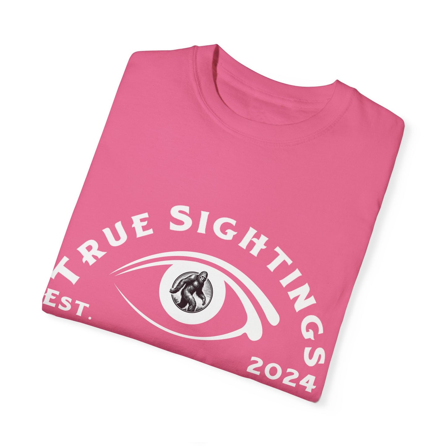 True Sightings Unisex Garment-Dyed T-Shirt – Bigfoot Coloring Books 2024