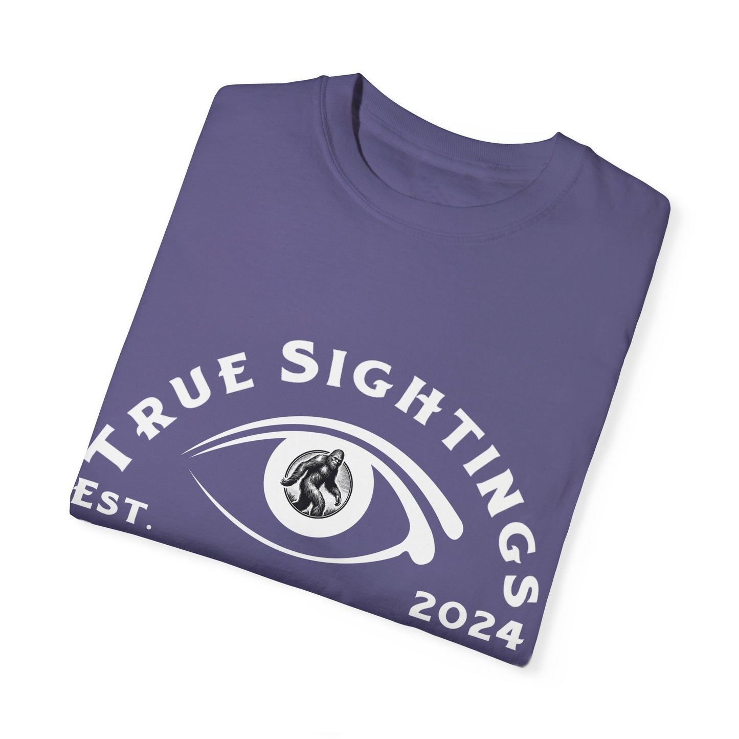 True Sightings Unisex Garment-Dyed T-Shirt – Bigfoot Coloring Books 2024