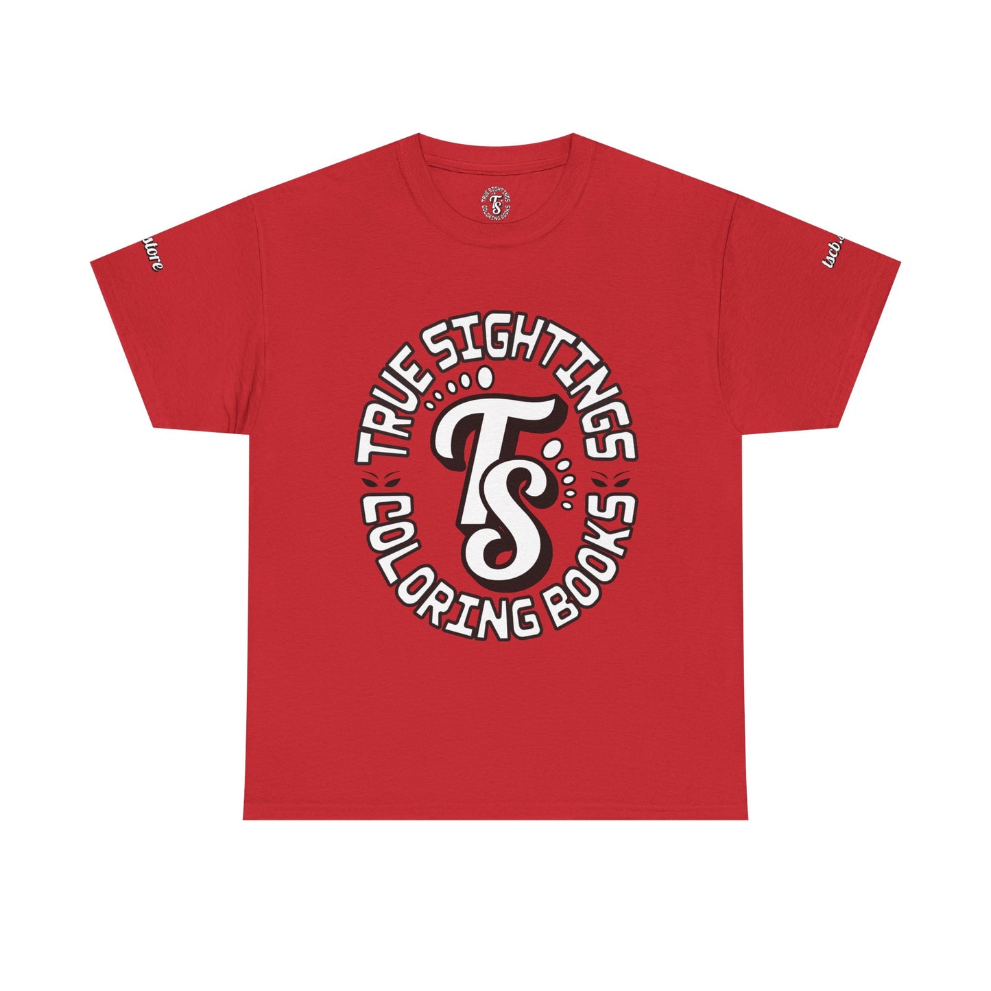 True Sightings Unisex Heavy Cotton Tee - Bigfoot Coloring Book Design