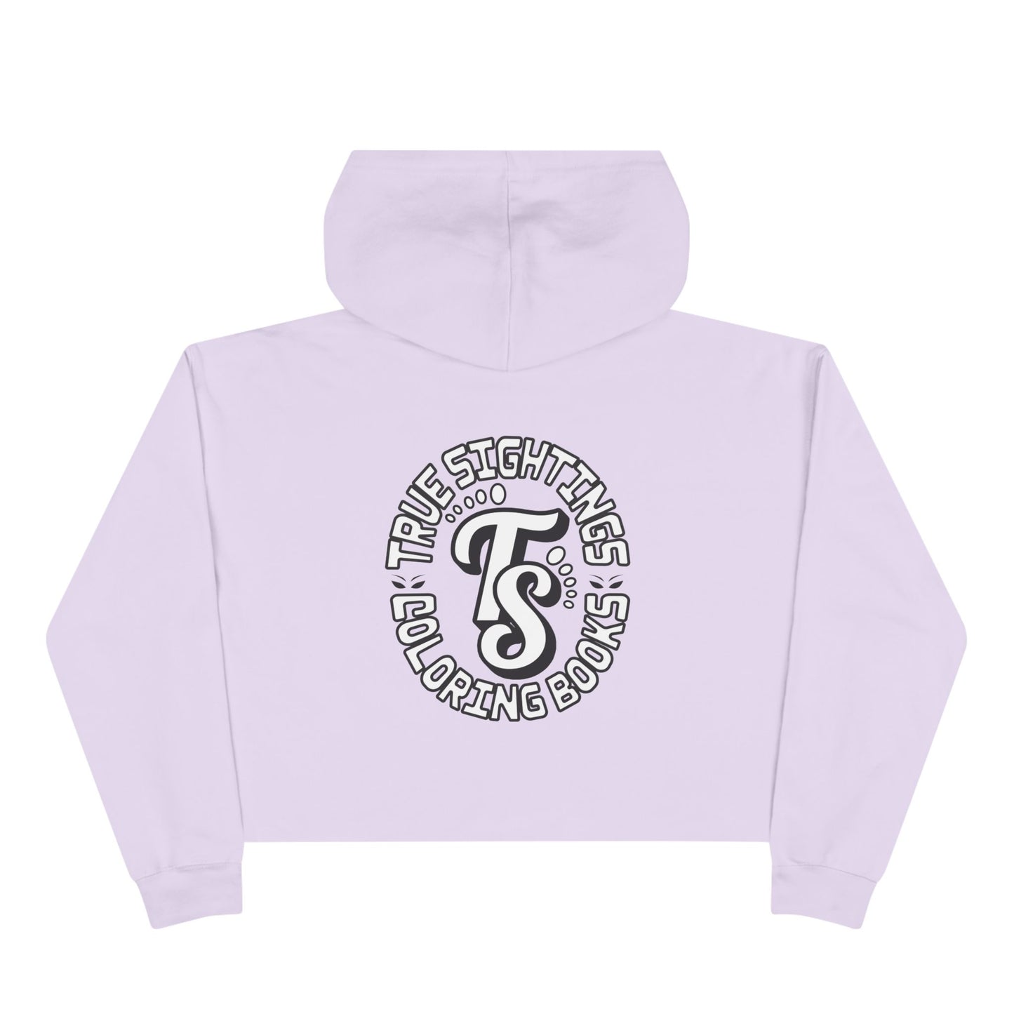 True Sightings Crop Hoodie – Fun & Quirky Sweatshirt for Coloring Book Lovers
