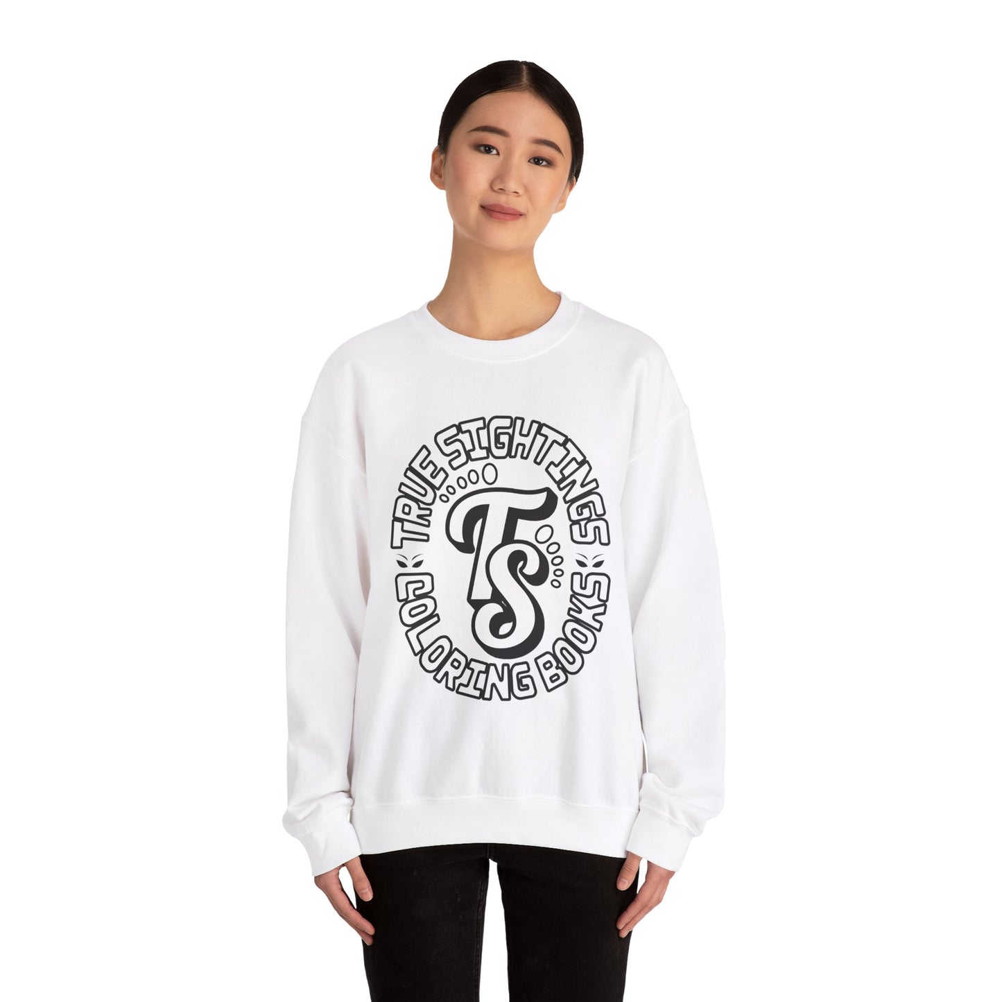 True Sightings Coloring Books Sweatshirt - Unisex Heavy Blend Crewneck