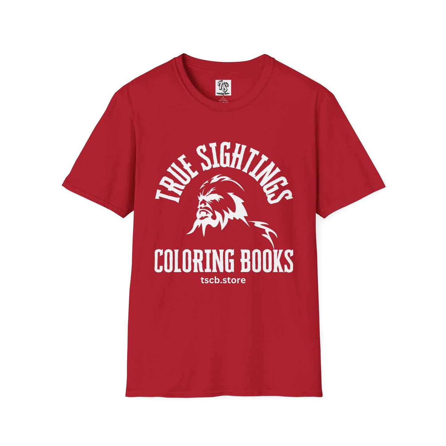Bigfoot True Sightings Coloring Books Unisex T-Shirt