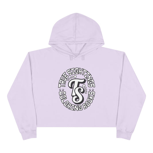 True Sightings Crop Hoodie – Fun & Quirky Sweatshirt for Coloring Book Lovers