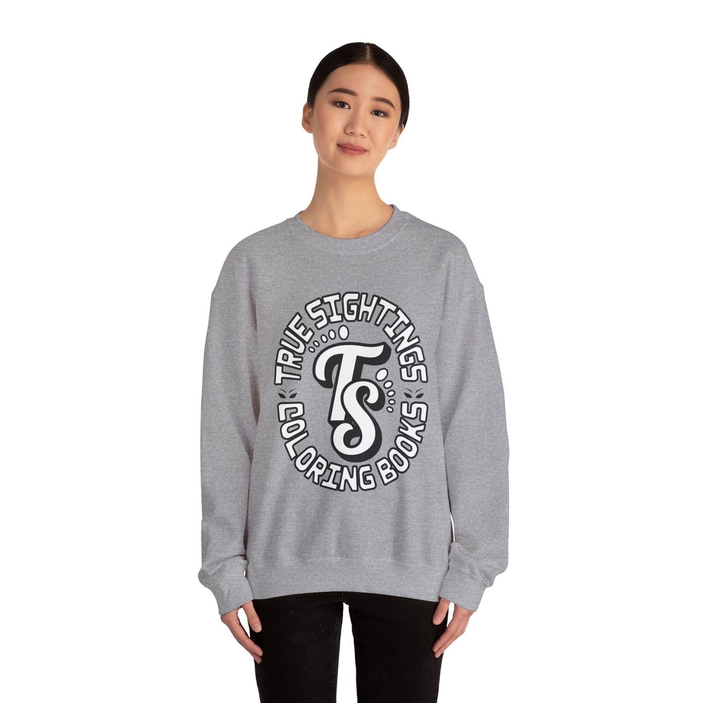 True Sightings Coloring Books Sweatshirt - Unisex Heavy Blend Crewneck